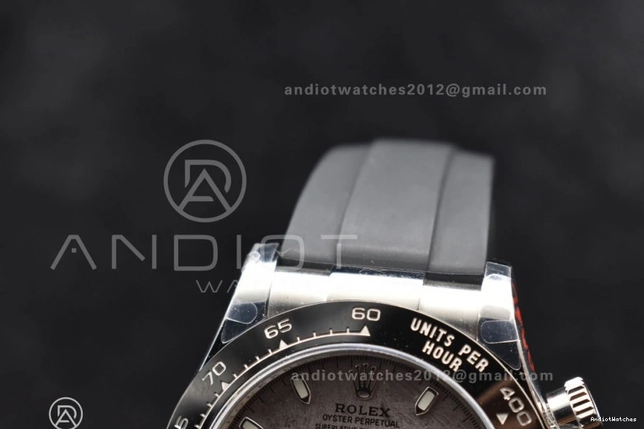 Dial 1:1 Strap Best Edition Unisex 116519 Oysterflex QF SA Gray on 788 Daytona Rubber 0211